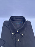 Black Short-Sleeve Cotton Shirt