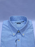 Light Blue Short-Sleeve Cotton Shirt