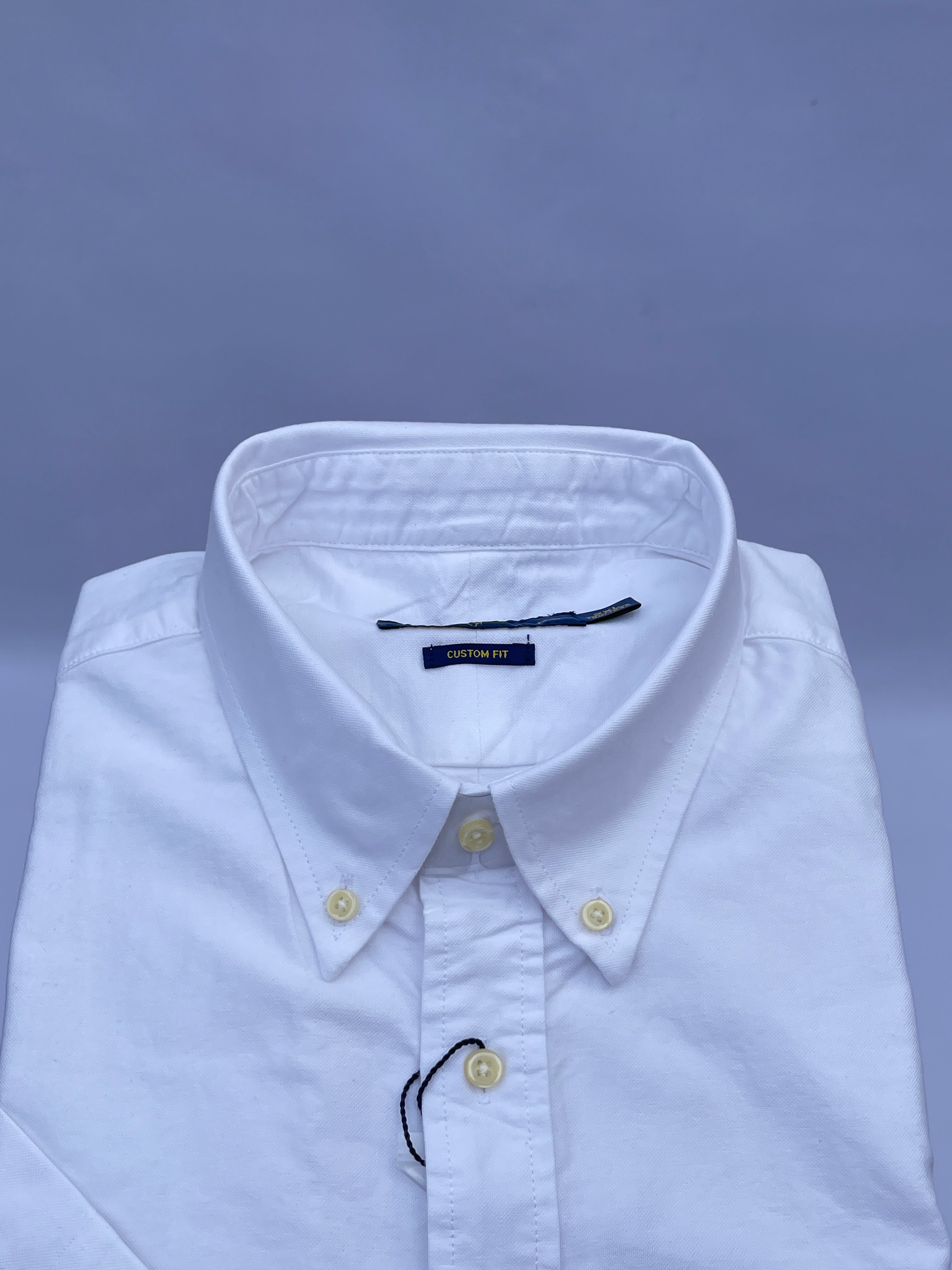 White Short-Sleeve Cotton Shirt