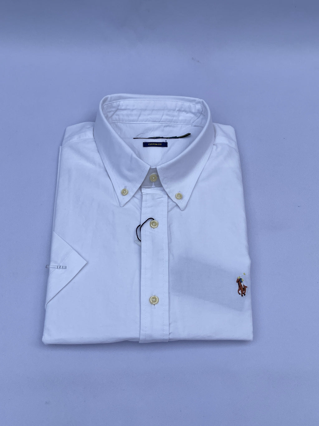 White Short-Sleeve Cotton Shirt
