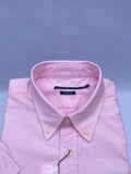 Baby Pink Short-Sleeve Cotton Shirt