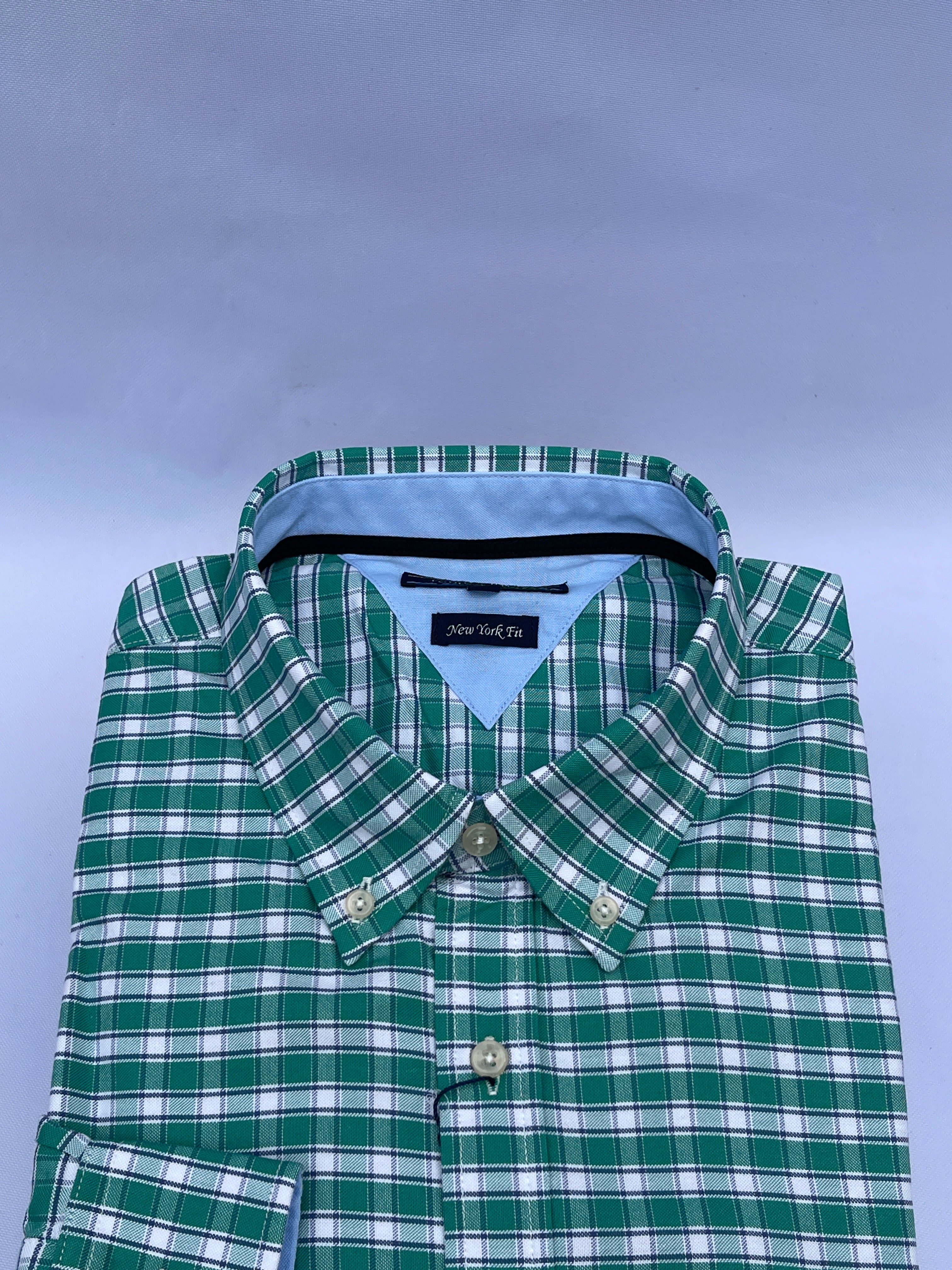 Emerald Plaid Oxford Shirt