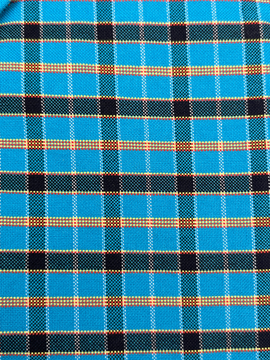 Ocean Blue Checkered Dress Shirt
