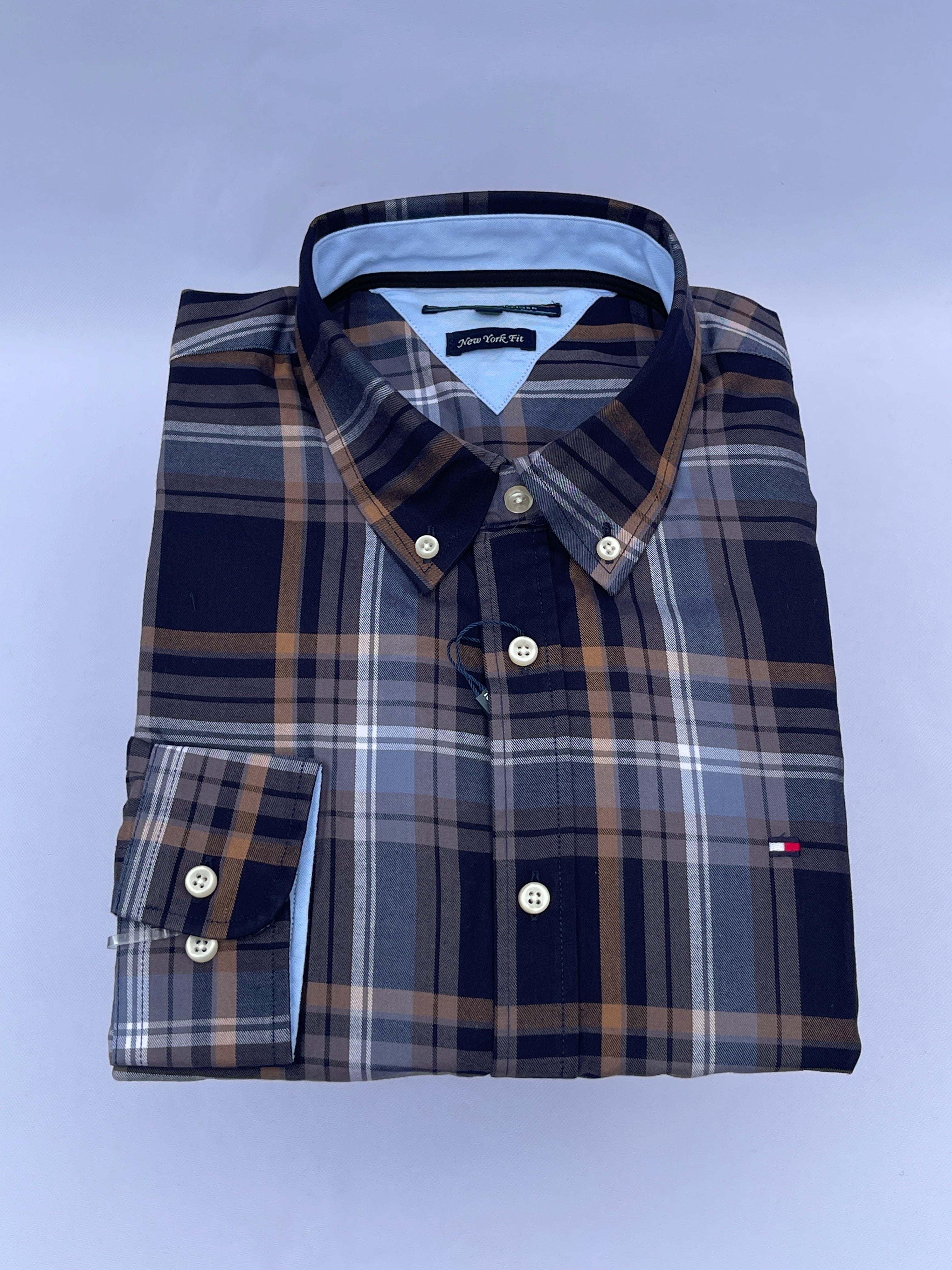 Mocha Brown Windowpane Shirt