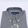 Black Gingham Check Long Sleeve Shirt