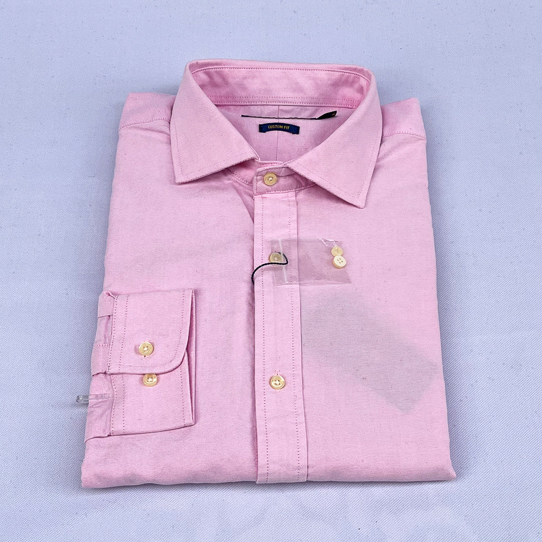 Plain Pink Long Sleeve Shirt