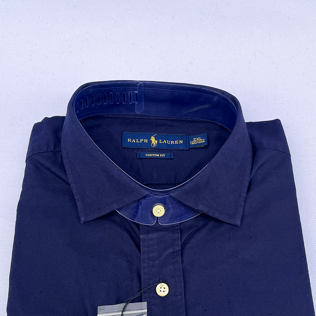 Plain Navy Blue Long Sleeve Shirt