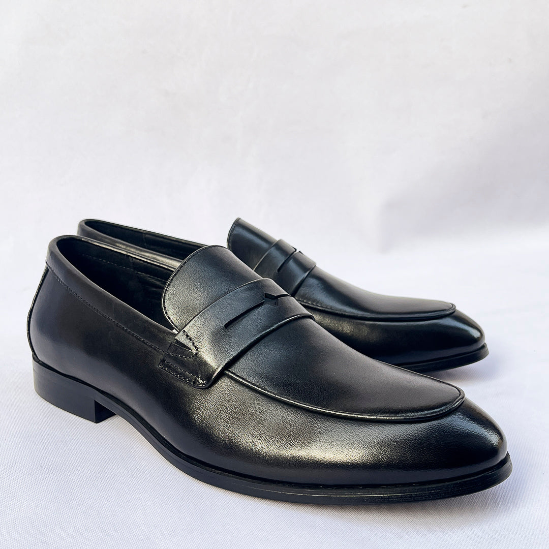 Cavalier Leather Penny Loafer – Black