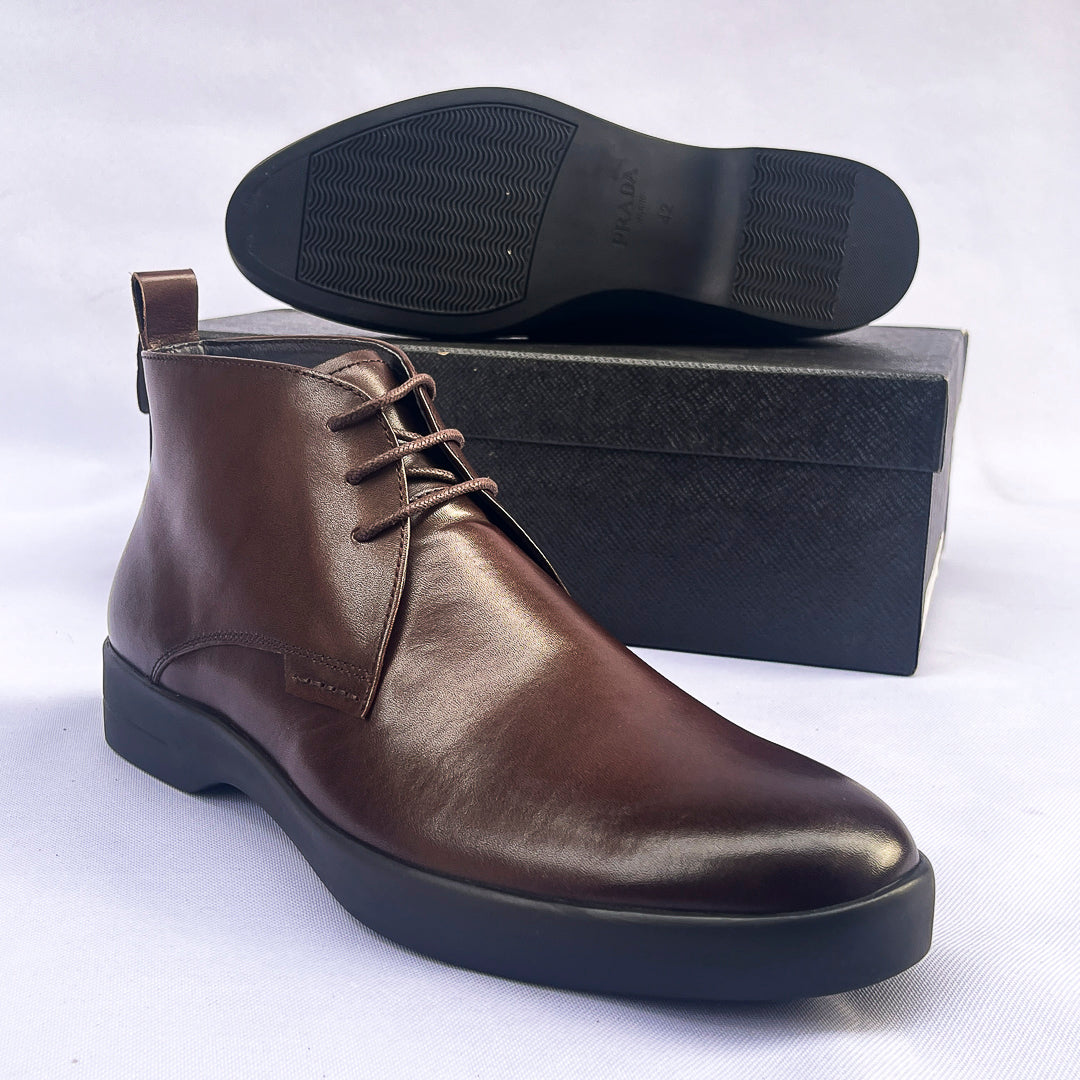 Regent Leather Chukka Boot – Dark Brown