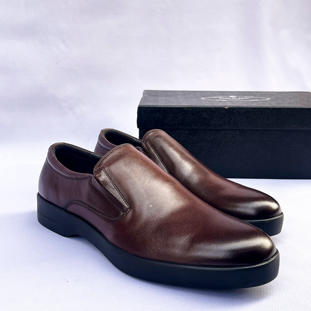 Aristocrat Leather Slip-On Loafer – Light Brown