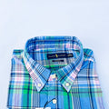 Sky Meadow Plaid Long Sleeve Shirt