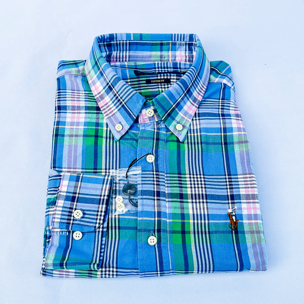 Sky Meadow Plaid Long Sleeve Shirt