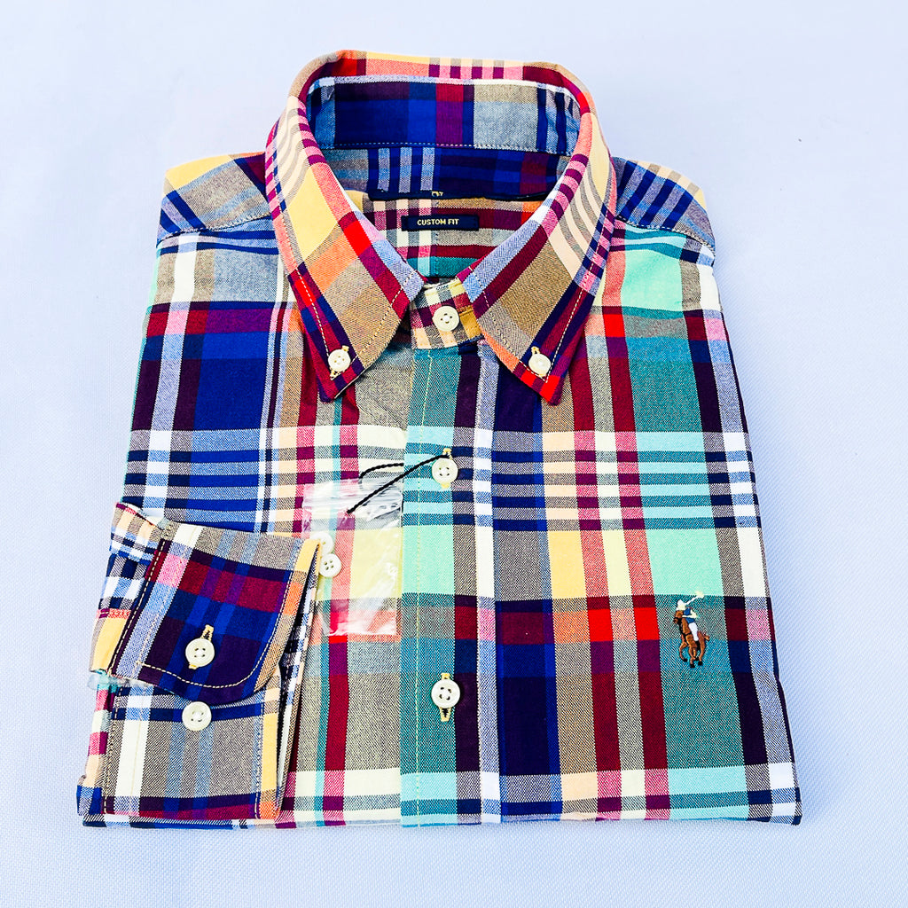 Sunset Harbour Madras Plaid Shirt
