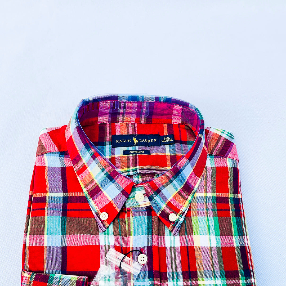 Crimson Carnival Madras Plaid Shirt