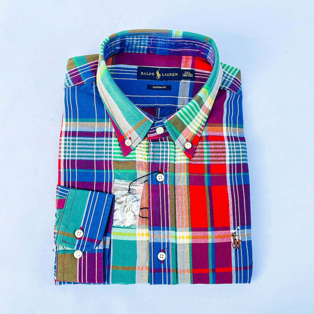 Royal Fiesta Madras Plaid Shirt