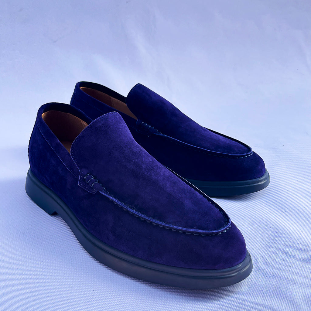 Capri Suede Slip-On Loafer – Blue