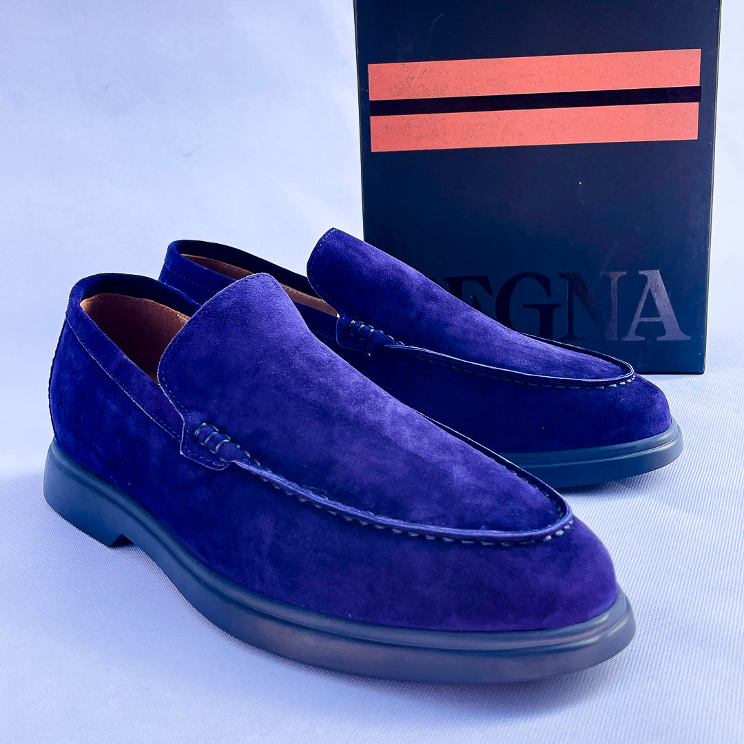 Capri Suede Slip-On Loafer – Blue