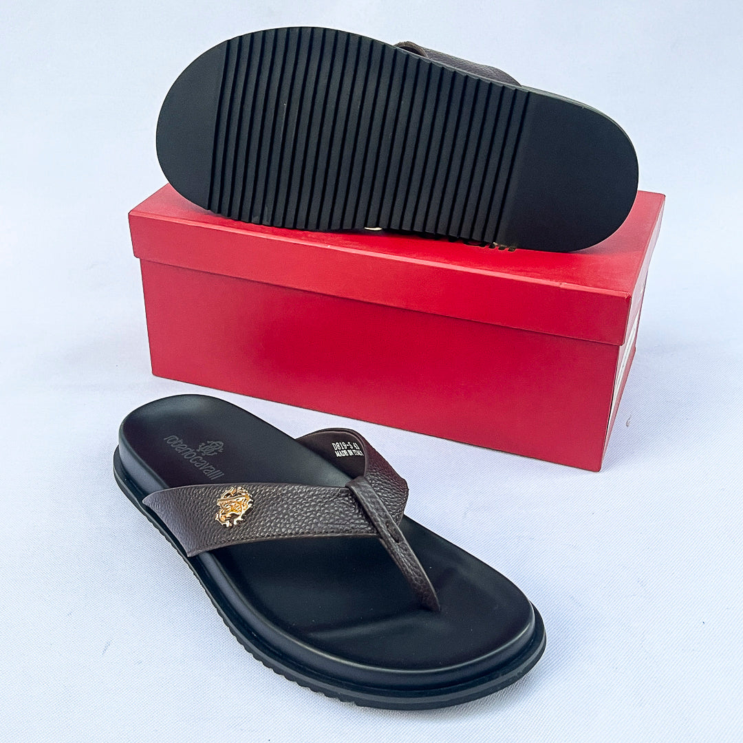 Regent Leather Thong Sandal – Dark Brown