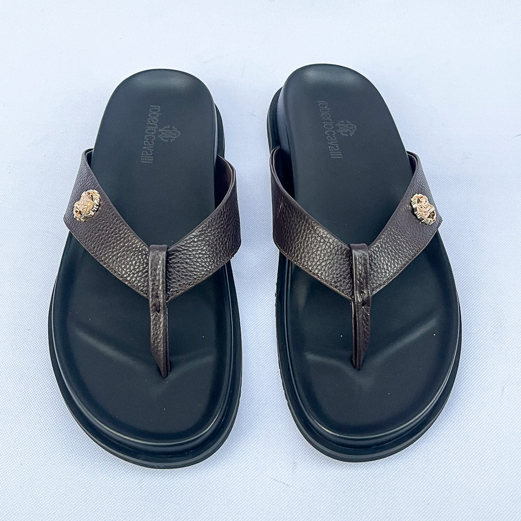 Regent Leather Thong Sandal – Dark Brown