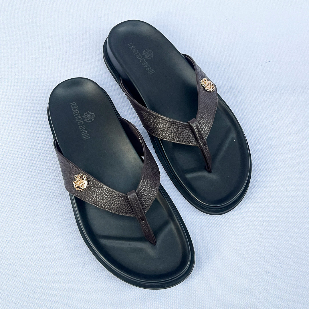 Regent Leather Thong Sandal – Dark Brown