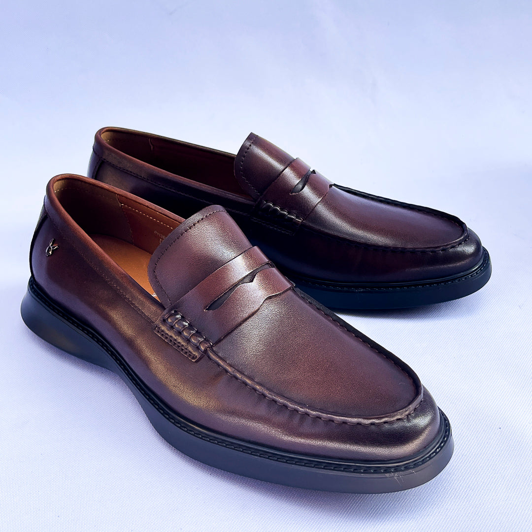Regal Burnished Penny Loafer – Brown
