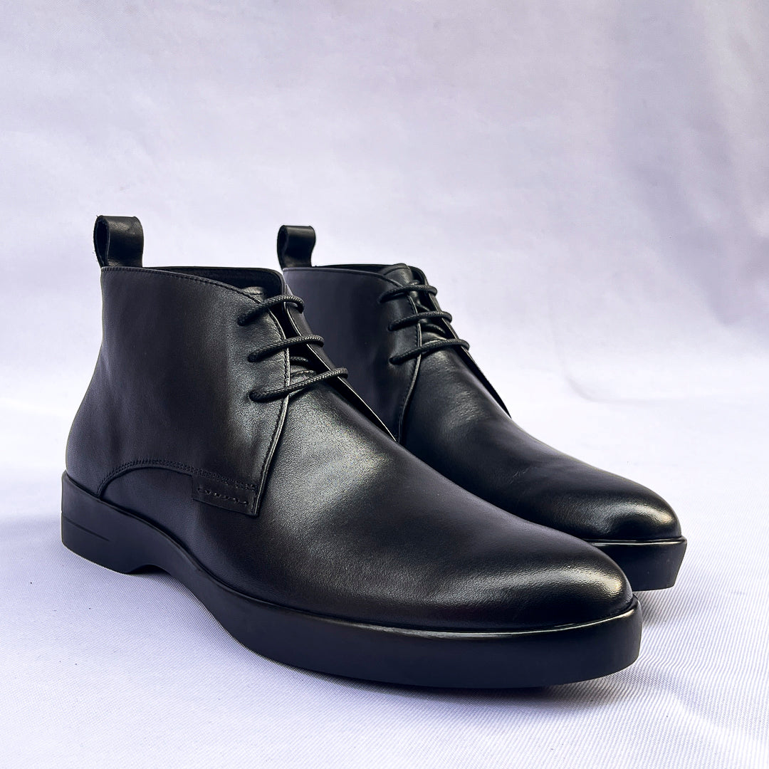 Regent Leather Chukka Boot – Black