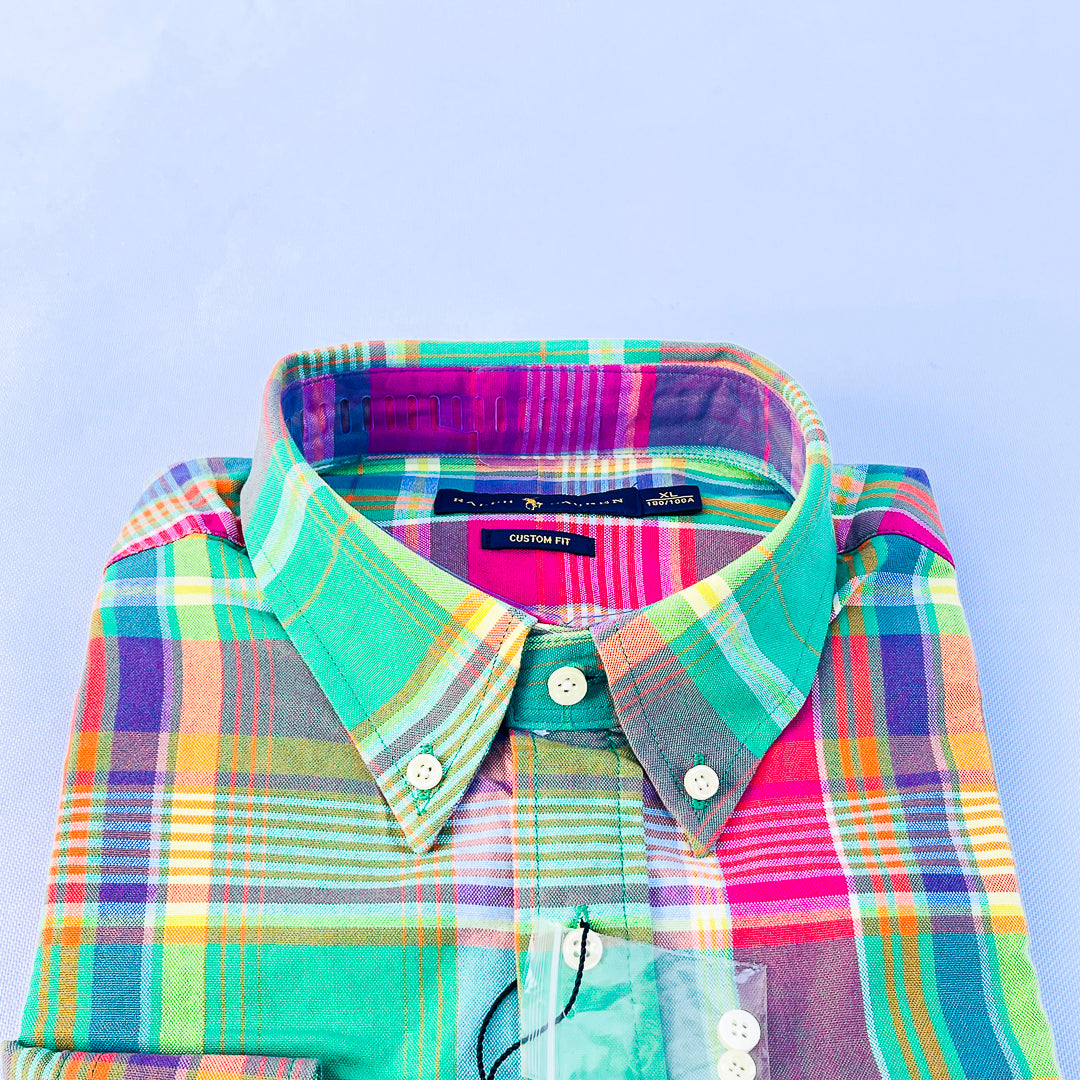 Mint Riviera Madras Plaid Shirt