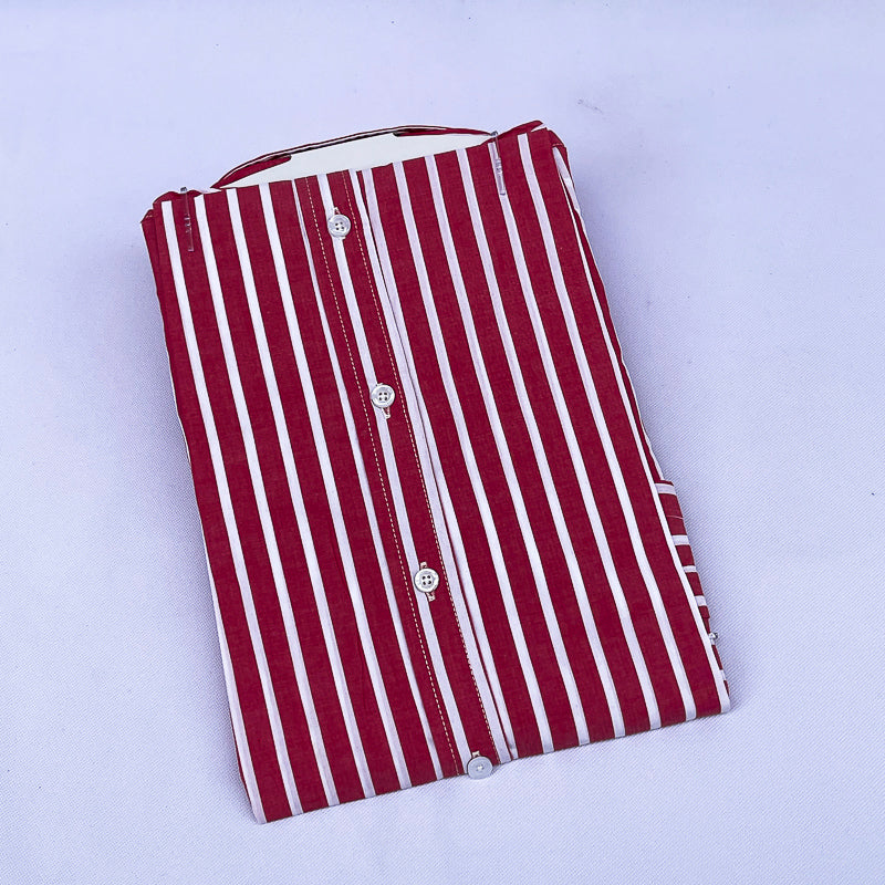 Men's Striped Shirt – Red White