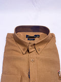 Men's Custom Fit Polo Shirt – Khaki Brown