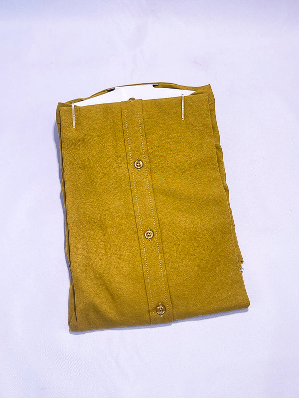 Men's Custom Fit Polo Shirt – Mustard Gold