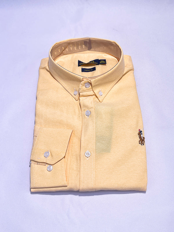Men's Custom Fit Polo Shirt – Sunshine Yellow