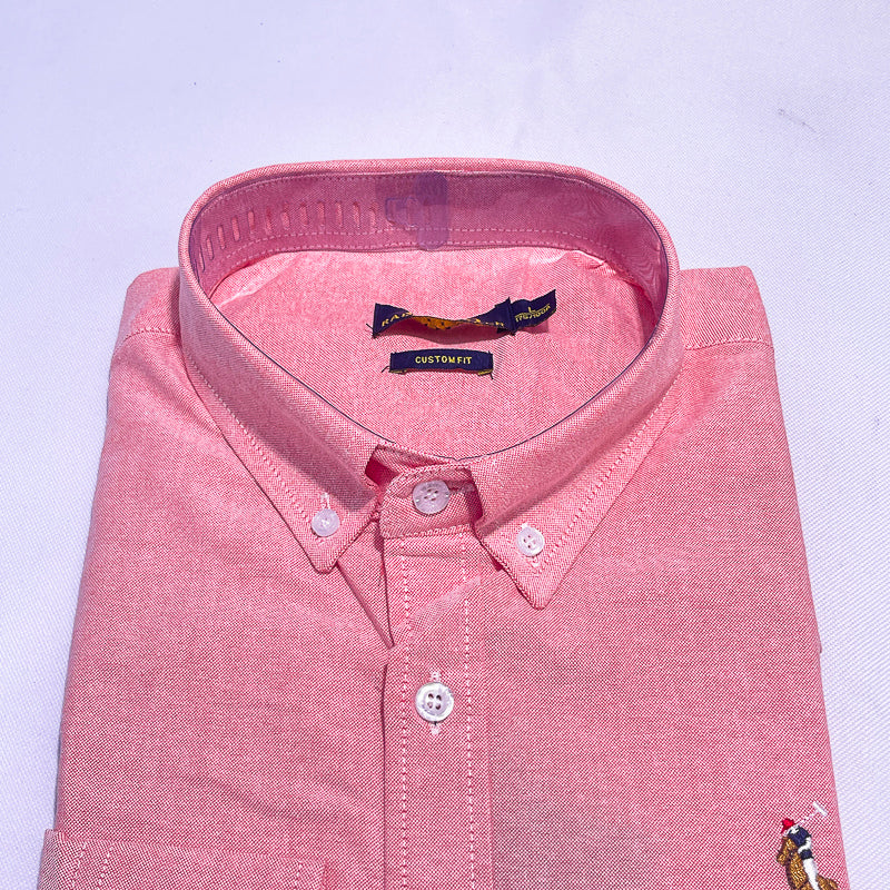 Men's Custom Fit Polo Shirt – Coral Pink