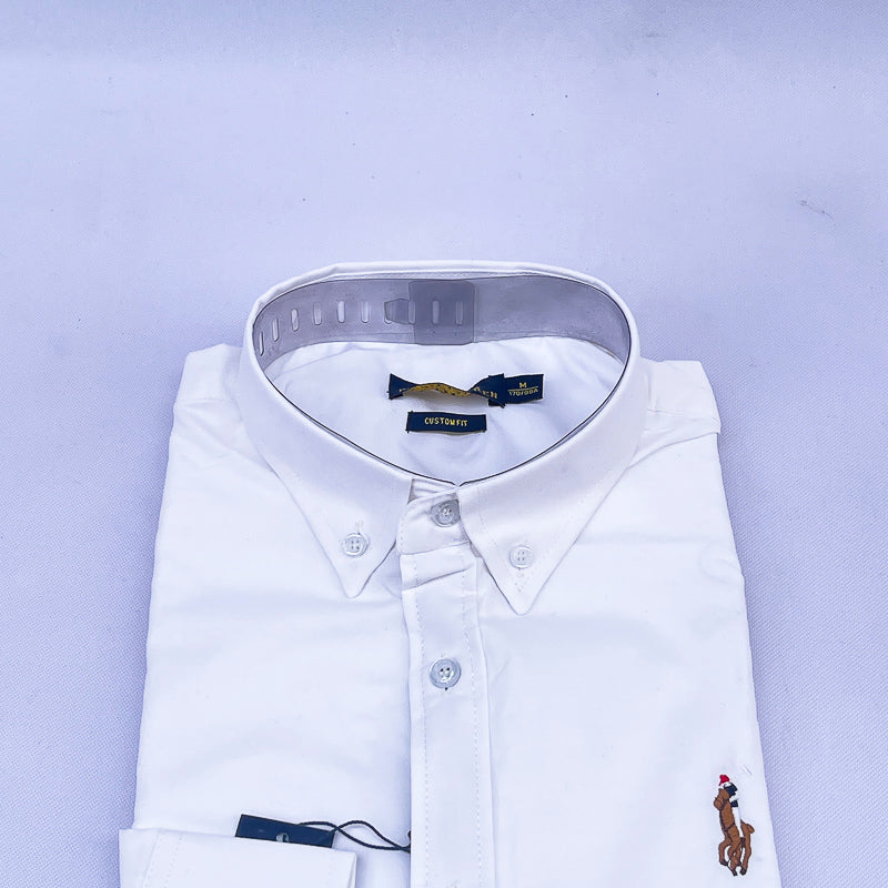 Men's Custom Fit Polo Shirt – Crisp White