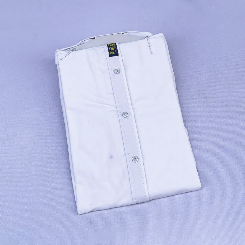 Men's Custom Fit Polo Shirt – Crisp White