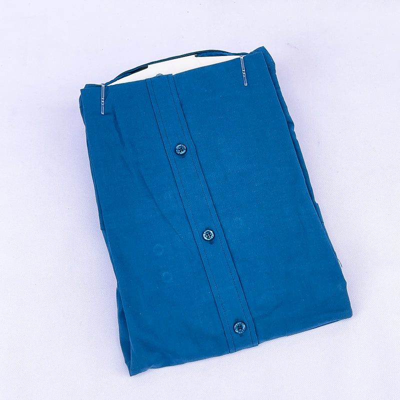 Men's Custom Fit Polo Shirt – Steel Blue