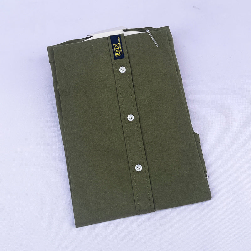 Men's Custom Fit Polo Shirt – Olive Green