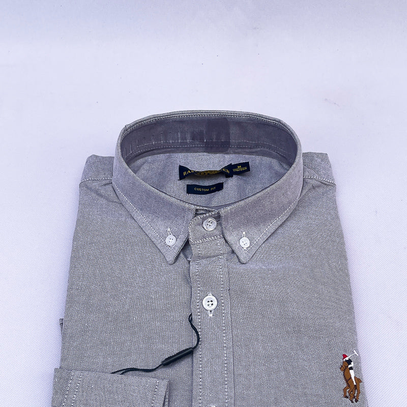 Men's Custom Fit Polo Shirt – Light Grey