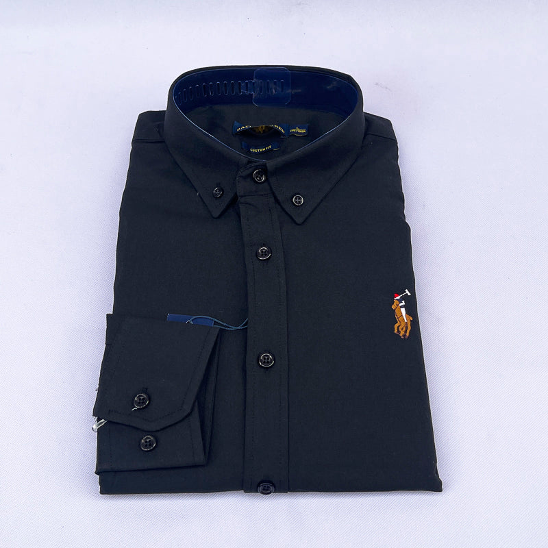 Men's Slim Fit Polo Shirt – Black