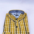 Men's Check Shirt – Mustard