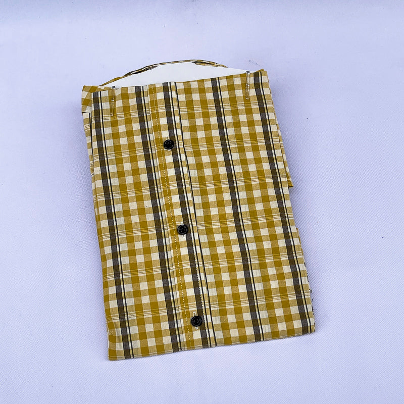 Men's Check Shirt – Mustard