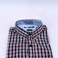 Men's Tartan Check Shirt – Black Red