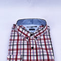 Men's Plaid Shirt – Red Blue