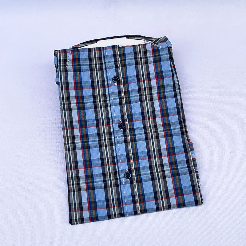 Men's Plaid Shirt – Blue Olive