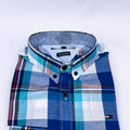 Men's Madras Check Shirt – Blue