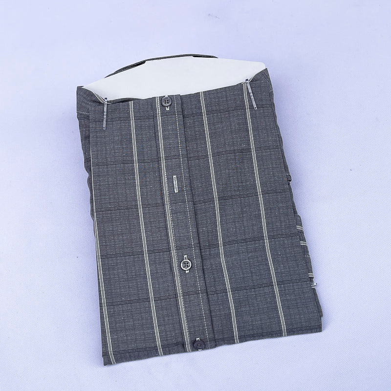 Men's Striped Shirt – Grey