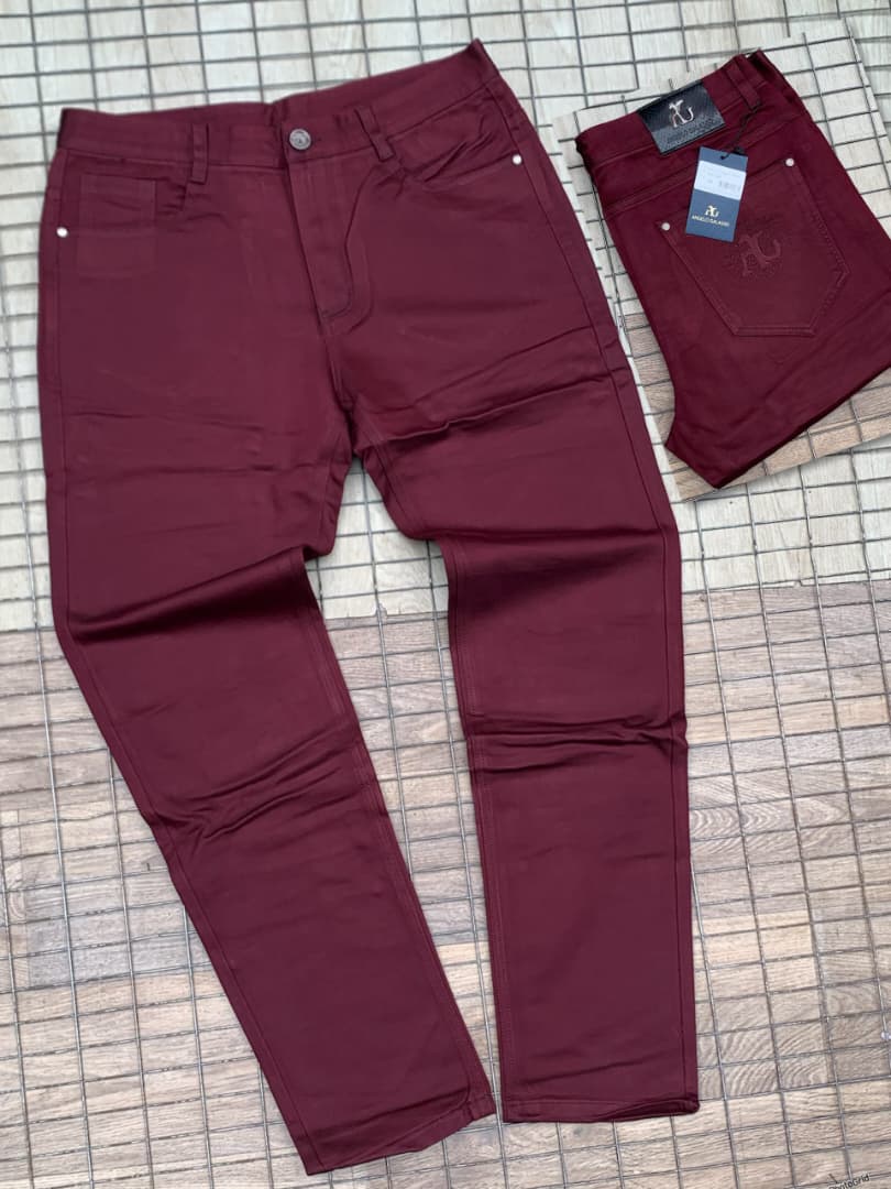 AG Burgundy Men's Stretch Chino Trouser