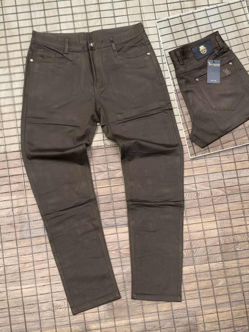 Billionaire Chocolate Brown Men's Stretch Chino Trouser