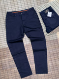 Mondo Navy Blue Men's Stretch Chino Trouser