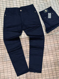 Billionaire Navy Blue Men's Stretch Chino Trouser