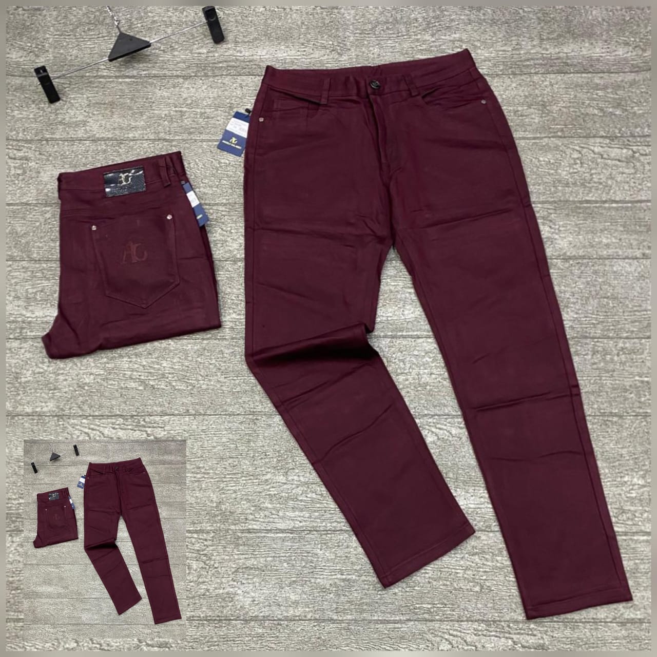AG Burgundy Men's Stretch Chino Trouser